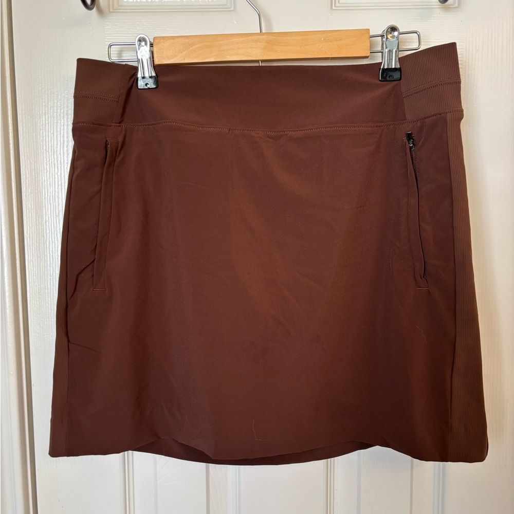 Athleta Chocolate Brown Athletic Skort